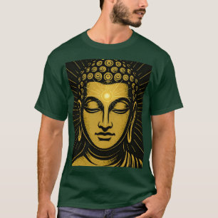 Golden Buddha Third Eye T-Shirt Spiritual Awaken