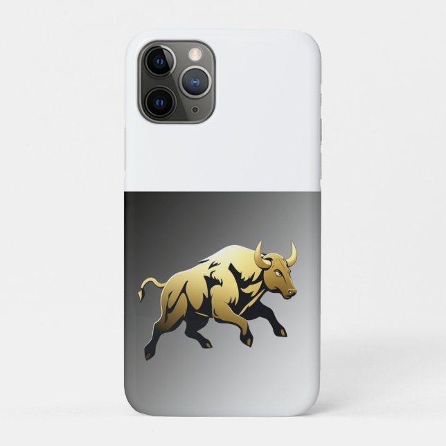 Golden Bull – Strength & Prosperity Emblem Case-Mate iPhone Case (Back)