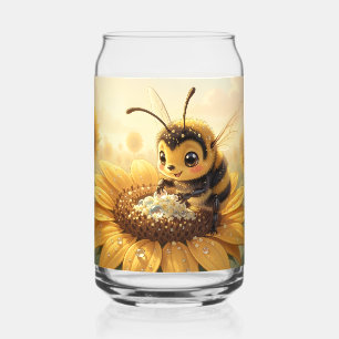Golden Bumblebee in Bloom Dance.9 Can Glass