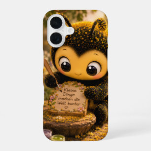 Golden Bumblebee in Flower Dance.10 iPhone 16 Case