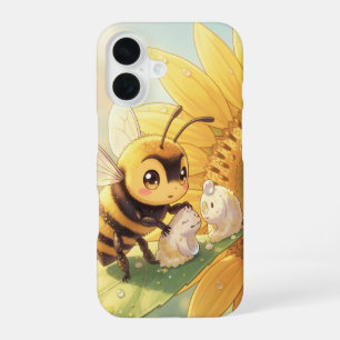 Golden Bumblebee in Flower Dance.4 iPhone 16 Case