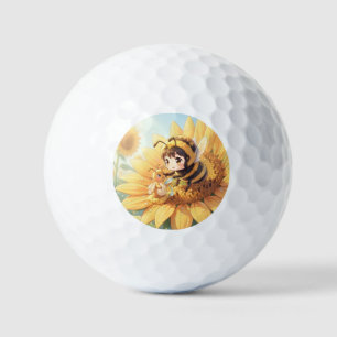 Golden Bumblebee in Flower Dance.7 Golf Balls