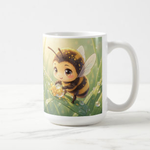 Golden Bumblebee in Flower Dance.8 Coffee Mug
