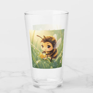 Golden Bumblebee in Flower Dance.8 Glass