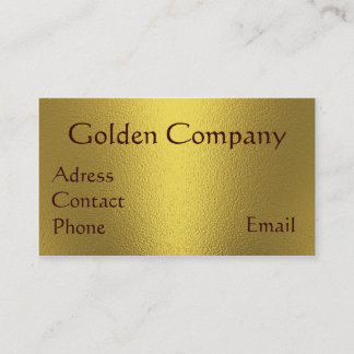Golden Business Card