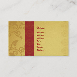 Golden business card 2 sided printed