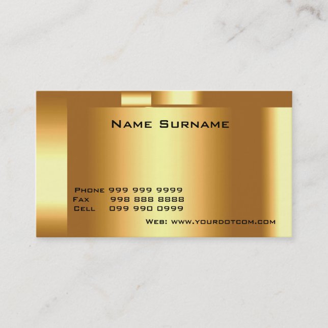 Golden Business Card Gold (Front)