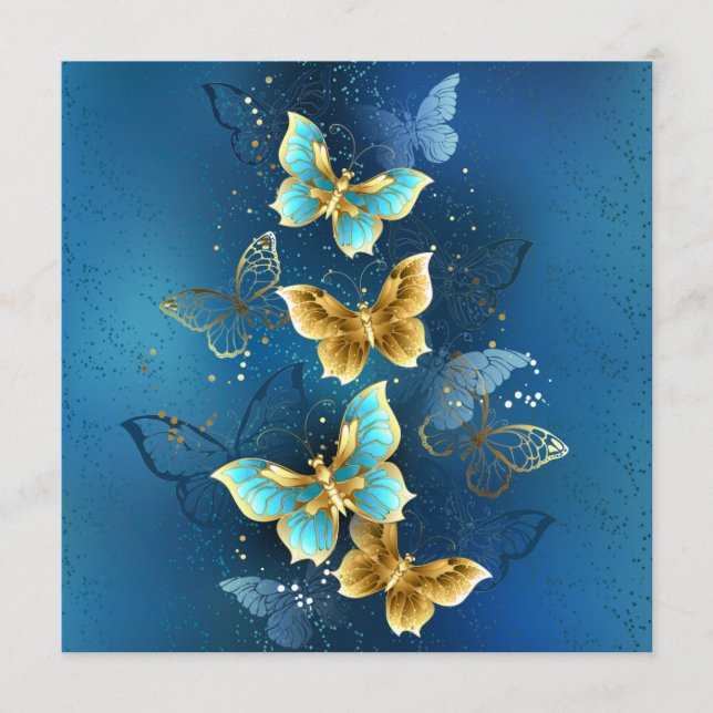 Golden butterflies advice card (Front)