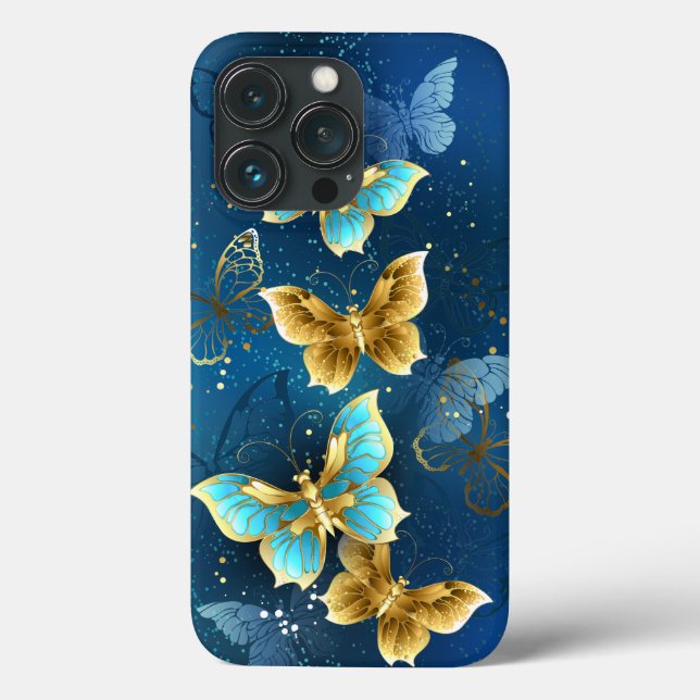 Golden butterflies Case-Mate iPhone case (Back)