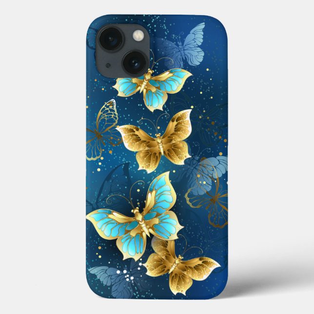 Golden butterflies Case-Mate iPhone case (Back)