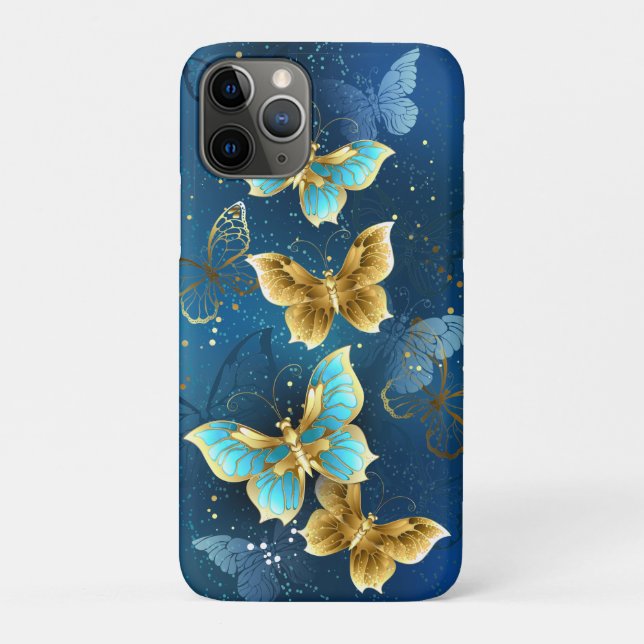 Golden butterflies Case-Mate iPhone case (Back)