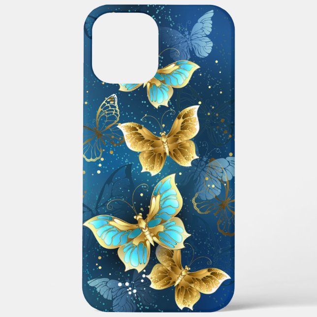 Golden butterflies Case-Mate iPhone case (Back)
