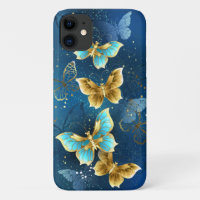 Golden butterflies