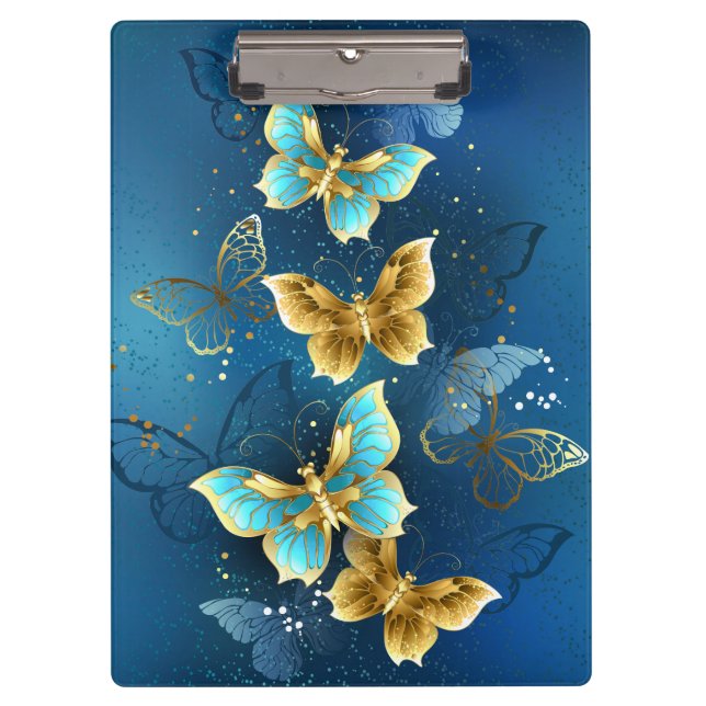 Golden butterflies clipboard (Front)