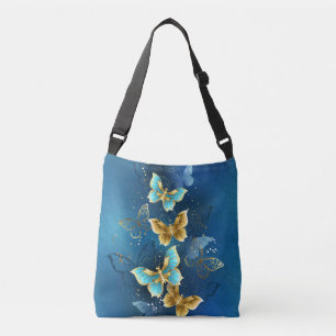 Golden butterflies crossbody bag