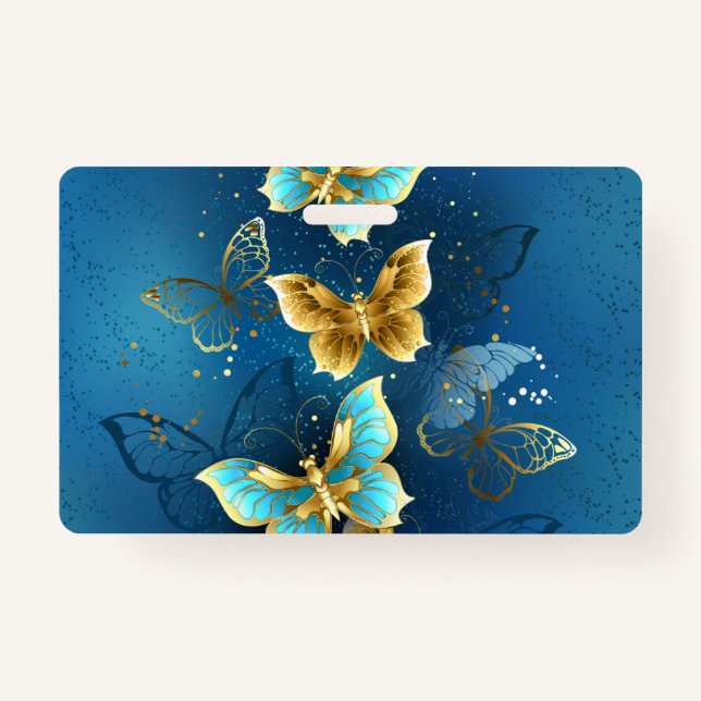 Golden butterflies ID badge (Front)