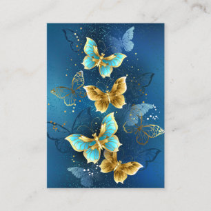 Golden butterflies loyalty card