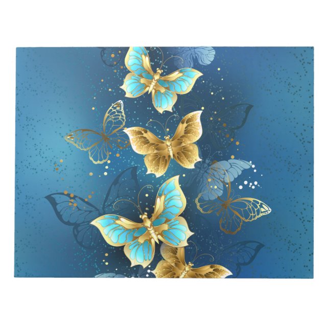 Golden butterflies notepad (Front)