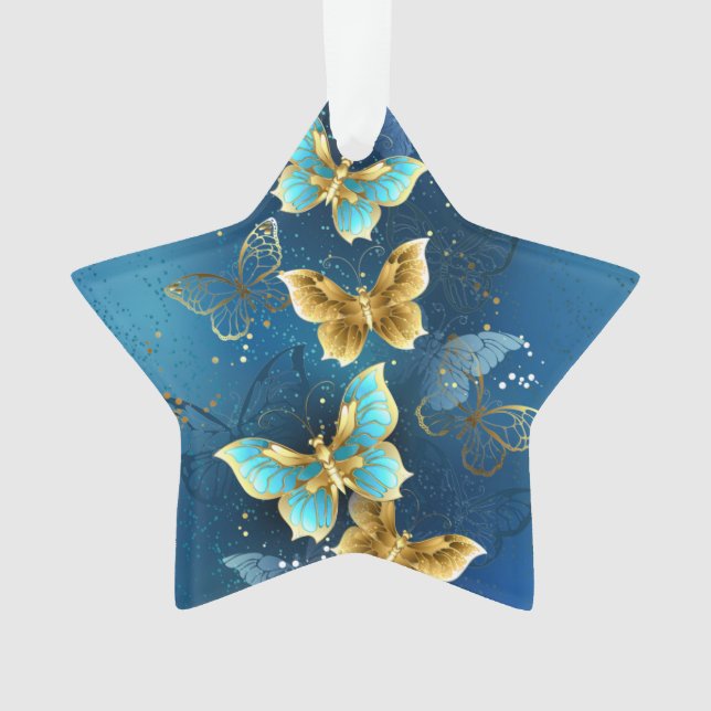 Golden butterflies ornament (Front)