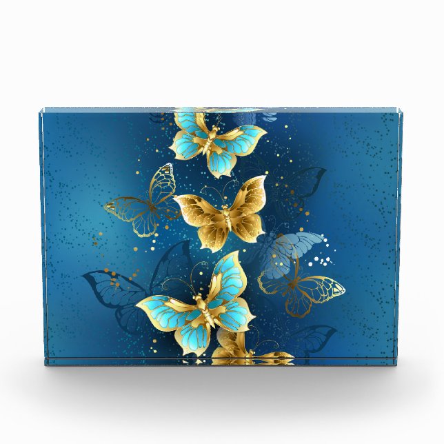 Golden butterflies photo block (Front)
