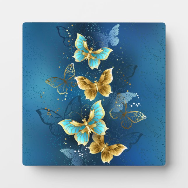 Golden butterflies plaque (Front)