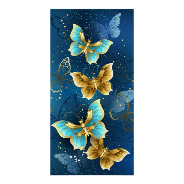 Golden butterflies poster (Front)