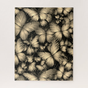 Golden Butterflies Print Jigsaw Puzzle