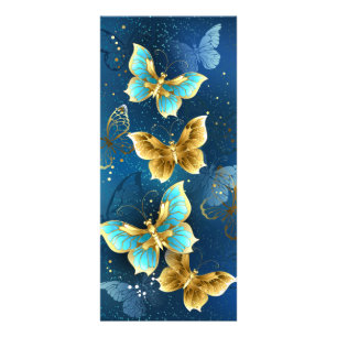 Golden butterflies rack card
