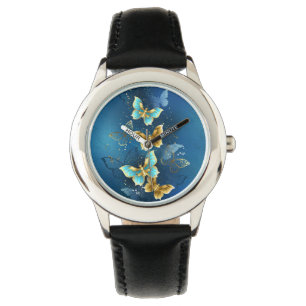 Golden butterflies watch