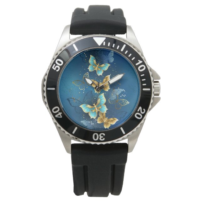 Golden butterflies watch (Front)