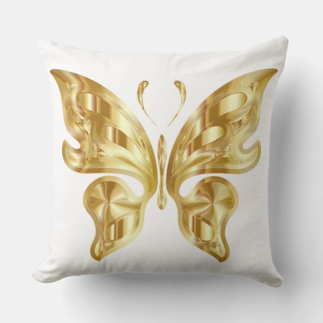 GOLDEN BUTTERFLY CUSHION (Front)