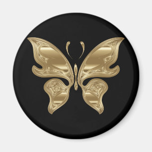Golden butterfly magnet