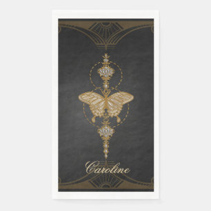 Golden butterfly. napkin