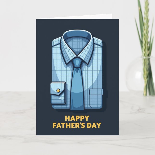 Golden Button Fathers Day Card (Front)