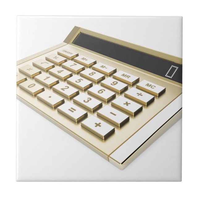Golden calculator tile (Front)