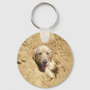 Golden Camouflage Key Ring