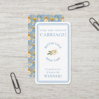Golden Carriage Scratch-Off Game Blue Non-Winner