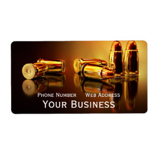 Golden Cartidges Business Card Rectangular Sticker