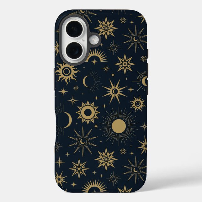 Golden Celestial Burst Case-Mate iPhone Case (Back)
