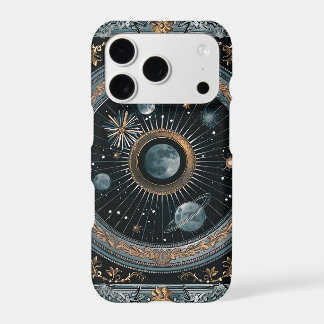 Golden Celestial Moon Orbit with Detailed Astral