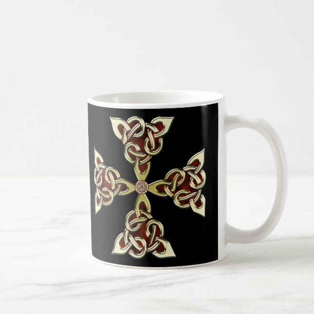 Golden Celtic Cross Mug (Right)