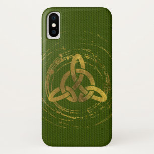 Golden Celtic Knot iPhone X Case