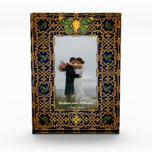 Golden Celtic Knot Frame Photo Block
