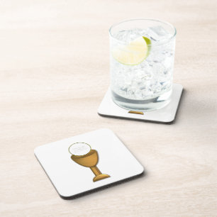 Golden Chalice and Host - Holy Communion Coaster