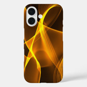 Golden Charm Abstract Gold Emblem  iPhone 16 Case