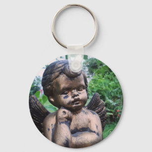 Golden Cherub Key Ring