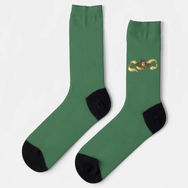 Golden Cherub Ribbon Socks (Left)