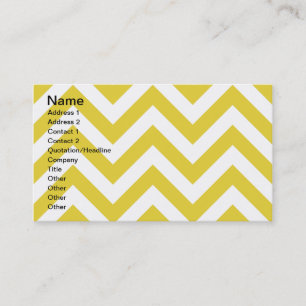 golden chevrons zigzag pattern business card