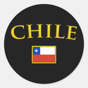 Golden Chile Classic Round Sticker