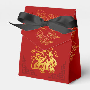 Golden Chinese Paper-cut Rat Year 2020 TFB Favour Box